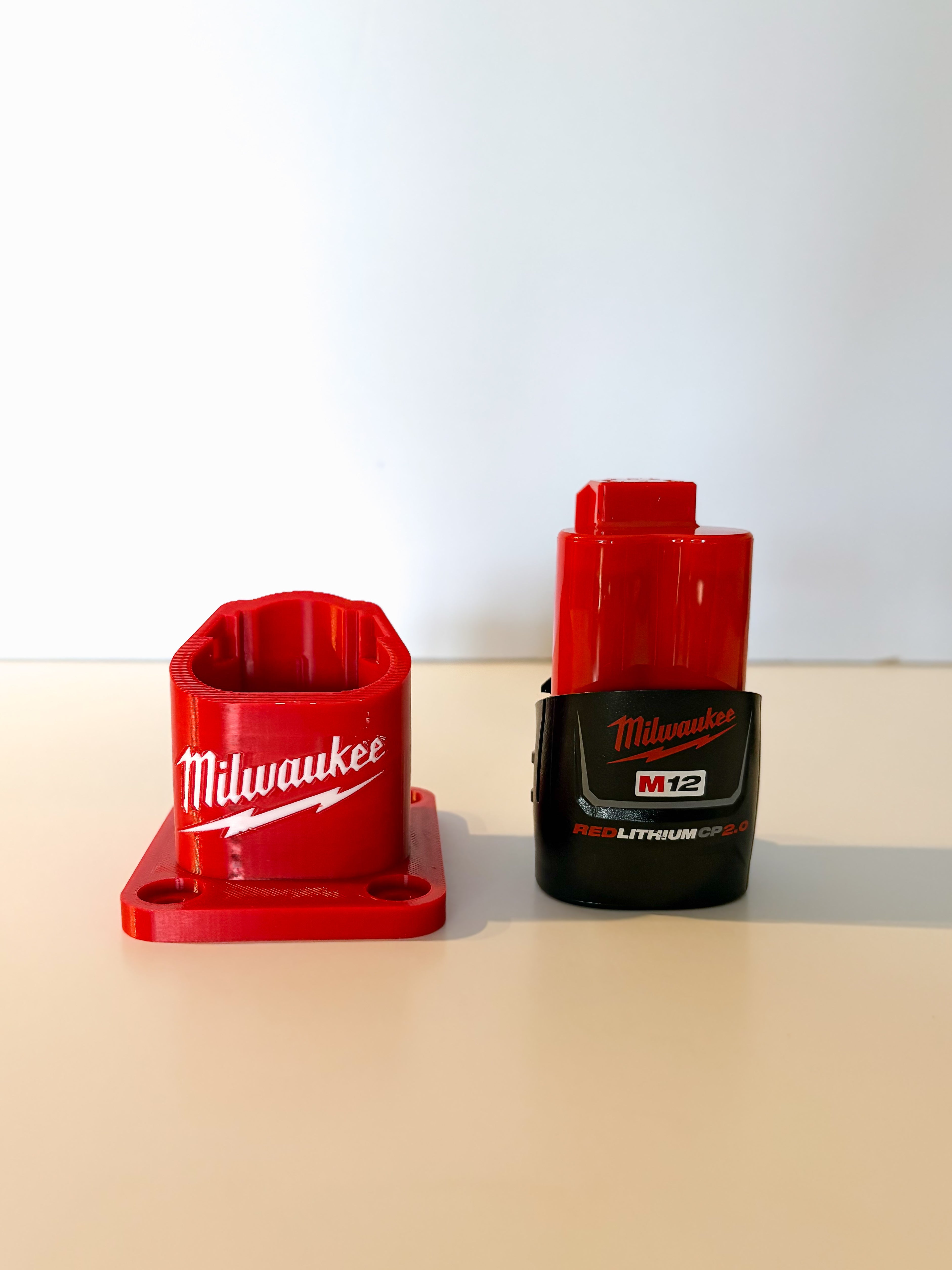 Milwaukee M12 Battery Holder and Wall Mount