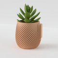 Spiral Wall Planter with Hidden Drip Tray