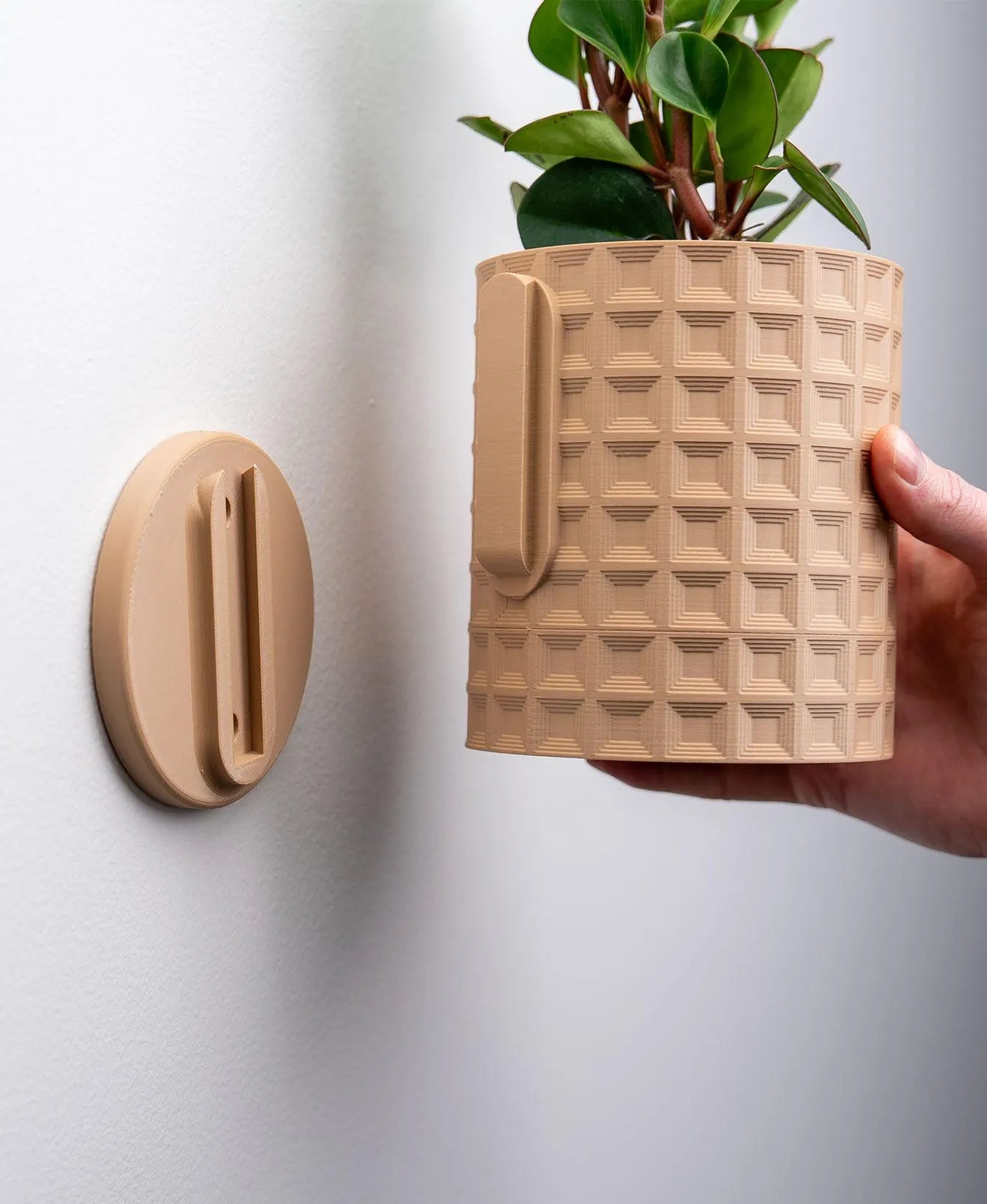 Geometric Wall Planter with Hidden Drip Tray