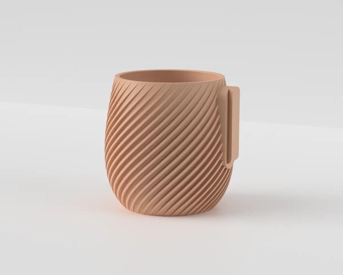 Spiral Wall Planter with Hidden Drip Tray