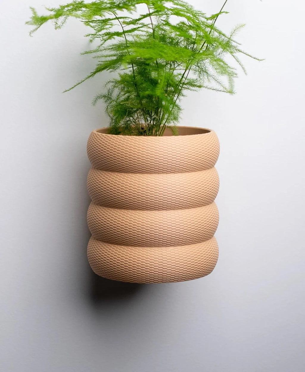 Bubble Weave Wall Planter with Hidden Drip Tray