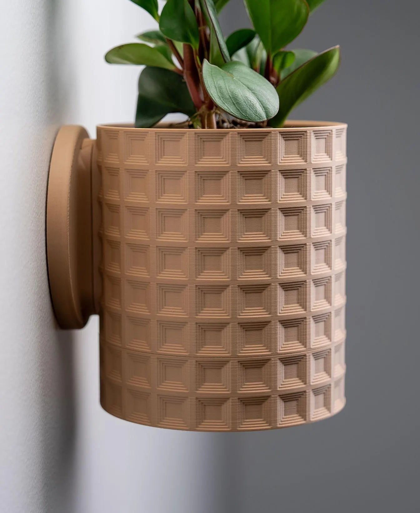 Geometric Wall Planter with Hidden Drip Tray