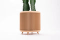 Ribbed Table Planter with Legs