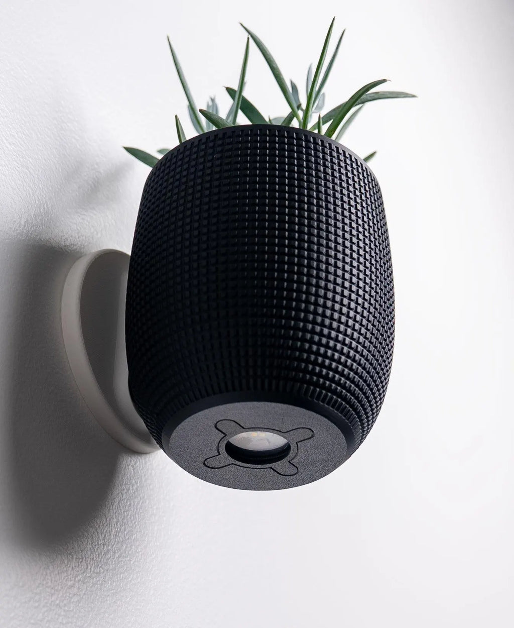 Grid Wall Light Planter With Hidden Drip Tray