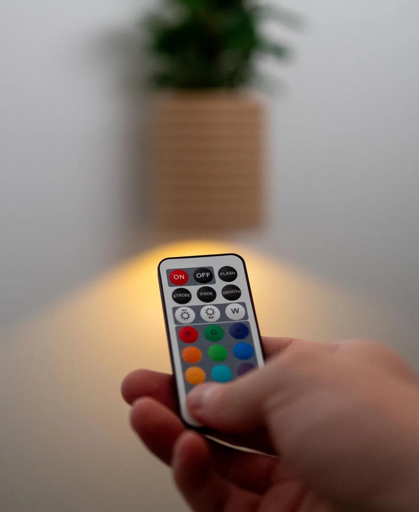 Quilted Wall Light Planter With Hidden Drip Tray